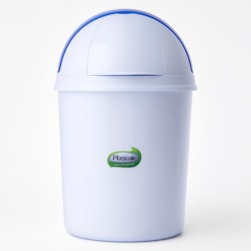 Lixeira Retrátil 7,3L Branco Plasvale