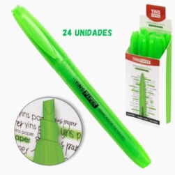 MARCA TEXTO VERDE YINS YP7397 - CX 24 UNIDADES