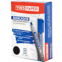Marcador Quadro Branco Azul Yins