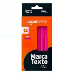 MARCADOR TEXTO ROSA SLIM LEO LEO 96091 - CX 12 UNIDADES