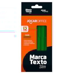 MARCADOR TEXTO VERDE SLIM LEO LEO 96092 - CX 12 UNIDADES