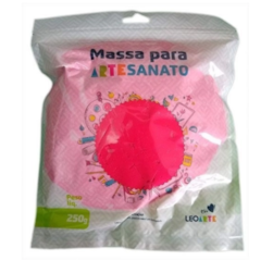 Massa Artesanato Rosa Escuro 250gr Leo E Leo 88202