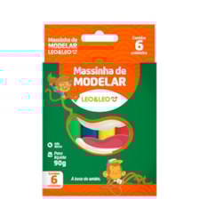 Massa Modelar 90g 6cores Leo E Leo