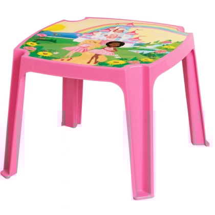 Mesa Infantil Rosa/Label Princesa Plasnew