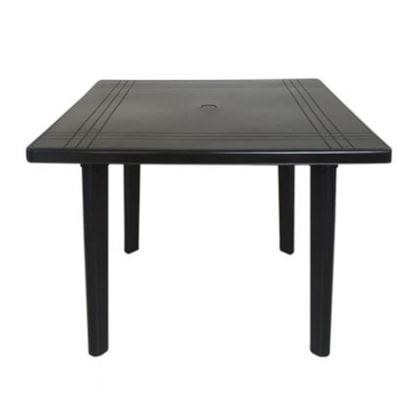 Mesa Quadrada Dobravel Preta Arqplast