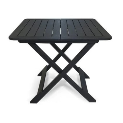 Mesa Quadrada Dobravel Preta Arqplast