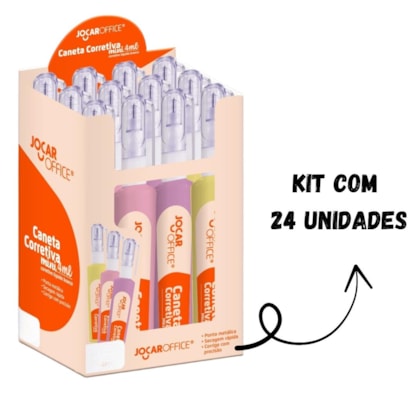 MINI CORRETIVO CANETA 4ML COLORIDO LEO E LEO 10178 - CX 24 UNIDADES