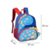 Mochila Costas Dinossauro Azul Dino Escolar Infantil