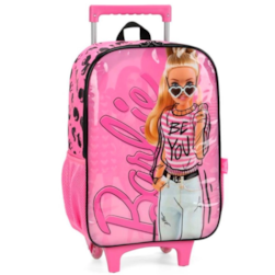 Mochila De Carrinho Rosa Barbie