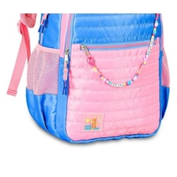 Mochila De Costas Luluca Azul e Rosa Oficial - Clio