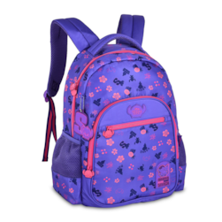 Mochila De Costas Ohana stitch Rosa / Roxa Disney  17,5 Clio