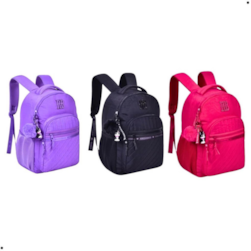 Mochila De Costas Rebecca Bonbon Clio Rb24515 Cor Preta Juvenil Feminino Escolar Espaçosa Reforçada Grande