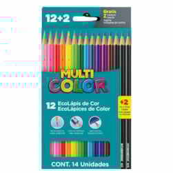 Multicolor SuperT 12 cores + 2 Lápis Grafite Faber