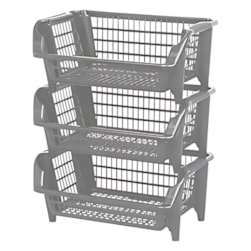 Organizador Empilhável Prata – Plasnew