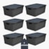 ORGANIZADOR JUTTA C/TP PRETA 16LTS ARQPLAST 25813 - CX 6 UNIDADES