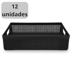 ORGANIZADOR JUTTA C/TP PRETA 2LTS ARQPLAST 25811 - CX 12 UNIDADES