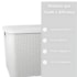 Organizador Ratan Retangular 26Lts Branco Pratic 789