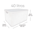 Organizador Rattan C/tp 40 Preto Arqplast