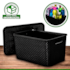 Organizador Rattan C/tp 40 Preto Arqplast