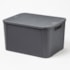 Organizador Rattan Cinza N3 Plasnew
