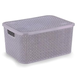 Organizador Rattan Cinza N4 Plasnew