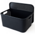 Organizador Rattan Preto Nº3 Plasnew