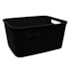 Organizador Rattan Retangular 3Lts Preto Pratic