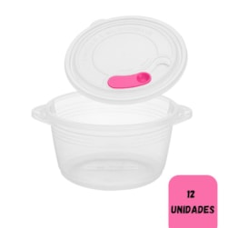 Panela p/Micro-ondas Mini Gourmet 850ml Nitron 251012001 - Cx 12 Unidades