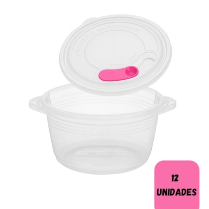 Panela p/Micro-ondas Mini Gourmet 850ml Nitron 251012001 - Cx 12 Unidades