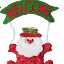 Pendente Placa Welcome Papai Noel Rio Master