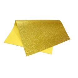 Placa Eva C/brilho 40cmx48cm Ouro Leo E Leo