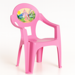 Poltrona Infantil Rosa/Label Princesas Plasnew