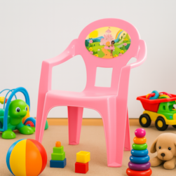Poltrona Infantil Rosa/Label Princesas Plasnew