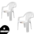 POLTRONA JACARECICA BRANCA SOLPLAST - CX 12 UNIDADES