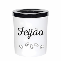 PORTA FEIJAO 2,3LT BRANCO ALVES