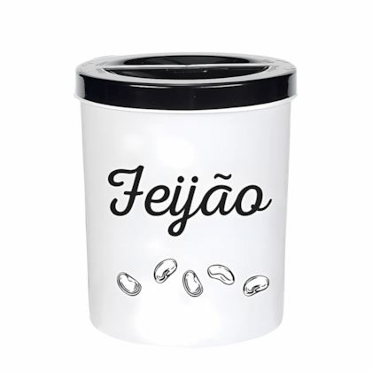 PORTA FEIJAO 2,3LT BRANCO ALVES