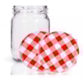 Pote De Vidro C Tampa Vermelho 250ml Coliseu 7805