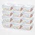 POTE QUADRADO FLIPLOCK 400ML RISCHIOTO 0520 - CX 12 UNIDADES