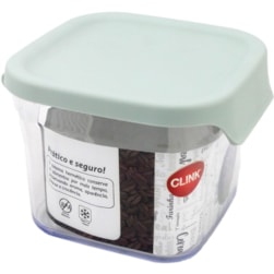 Pote Quadrado Plast 750ml Clink Ck3134