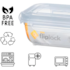 Pote Retangular Fliplock 1,8lt Alto Rischioto