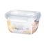 Pote Retangular Fliplock 550ml Alto Rischioto