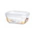 Pote Retangular Fliplock 800ml Rischioto