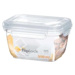 Pote Retangular Fliplock 800ml Rischioto