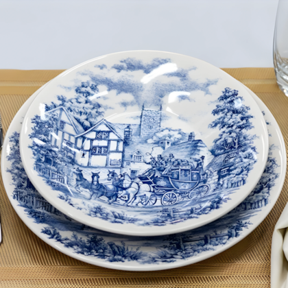 Prato Fundo 22cm Donna Cena Inglesa Oxford