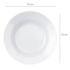 PRATO OPALINE MENU FUNDO NADIR