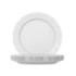 PRATO OPALINE PETALA RASO BRANCO DURALEX NADIR - CX 24 UNIDADES