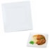 Prato Quadrado Branco 25cm Utilgoods