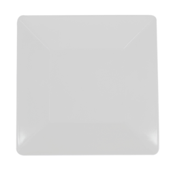 Prato Quadrado Branco 25cm Utilgoods
