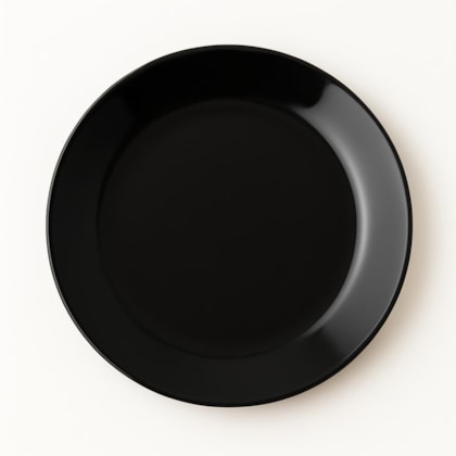Prato Raso 22,8cm Bella Opaline Preto