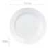 Prato Raso branco Opaline Menu 24cm